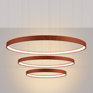 Ljuskrona RIO 3 55/78/110 ockraröd LED 3000K small 2