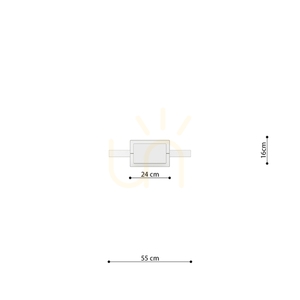 RIO 55 ockraröd LED 3000K taklampa small 9