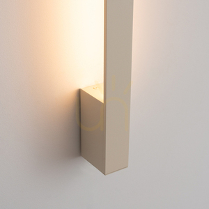 LAHTI 50 linjär vägglampa beige LED 9W 1170lm 3000K CRI90 diffust ljus THORO small 3