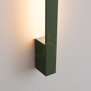 LAHTI 90 vägglampa olivgrön LED 3000K small 3