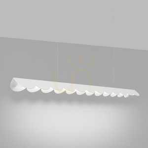 THORO BISCUIT TH.533 vit LED-pendellampa, 4000 K, 131 cm small 2