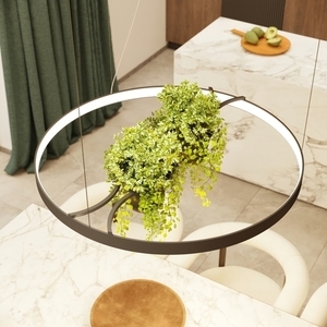 RIO BIO 78 svart LED 4000K ljuskrona small 14