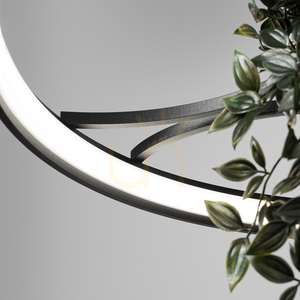 RIO BIO 78 svart LED 4000K ljuskrona small 5