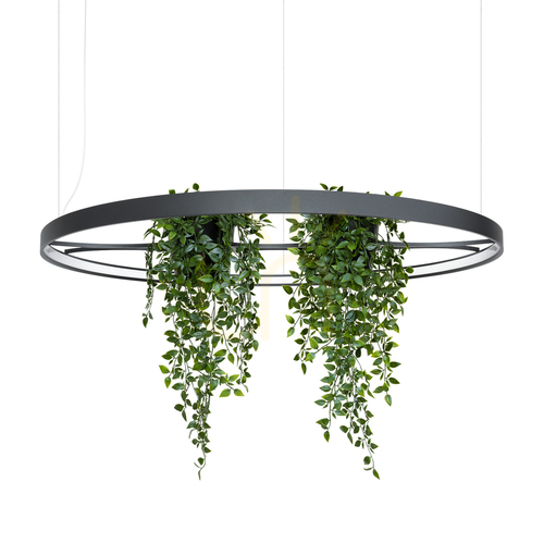 Kontrollera RIO BIO 110 svart LED 3000K ljuskrona