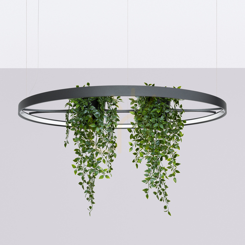 Kontrollera RIO BIO 110 svart LED 4000K ljuskrona
