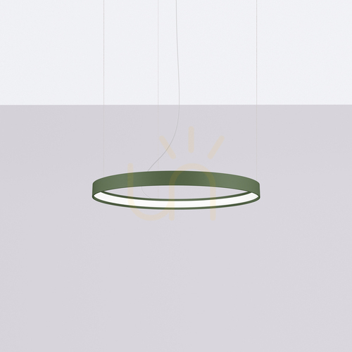 Kontrollera RIO 55 ljuskrona grön oliv LED 3000K