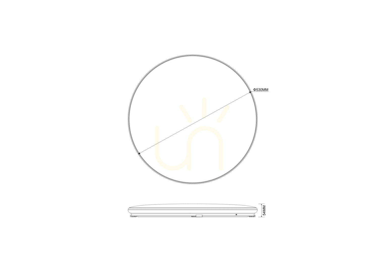 Kontrollera Plafond OMAR JE-DHS-0530-CH LED Plafond OMAR JE-DHS-0530-CH LED