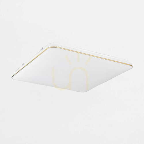 Kontrollera Kvadratisk LED-plafond Zuma Line Omar JE-DHS-0530-GD 48 W 4000 K guldram 53 cm