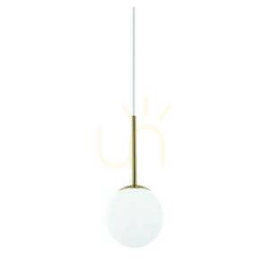 Taklampa Bao I Gold IP44 Open Design Highlights vit metall glas G9 120 mm small 0