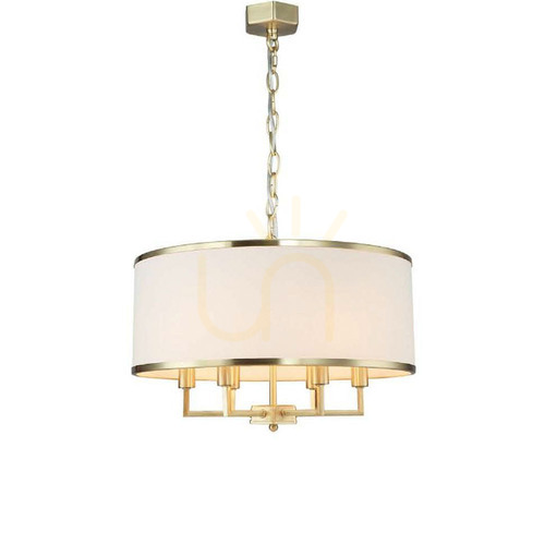 Kontrollera Hängande lampa Casa Open Design Highlights vit satin gold 6 ljus E14 503 mm