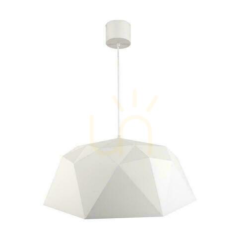 Kontrollera Pendellampa Iseo Vit Sand 600 mm Plast E27 18W Open Design Highlights