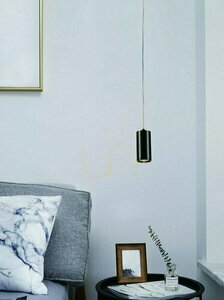 Pendellampa Kika S 120 Open Design Highlights krom svart aluminium GU10 small 1