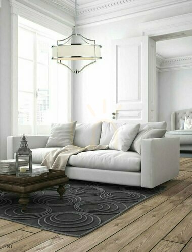 Kontrollera Pendellampa Stesso Cromo S 4-ljus vit krom Open Design Highlights