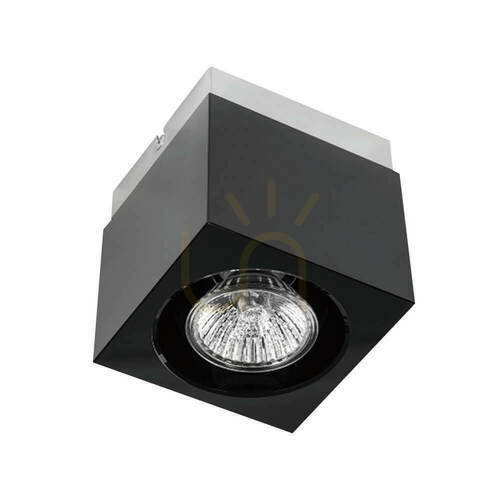 Kontrollera Taklampa Cubo Nero Open Design Highlights krom svart glas GU10 IP20