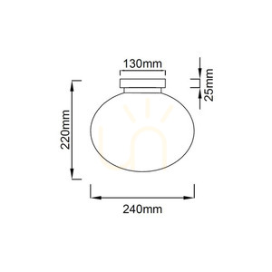 Plafond Palla 24 Open Design Highlights Vit Opal Krom 240 mm E14 small 4