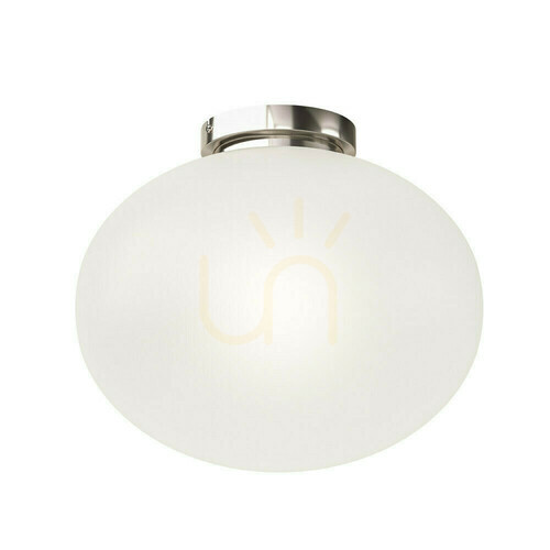 Kontrollera Plafond Open Design Highlights Palla 40 vit opal krom 400 mm E27
