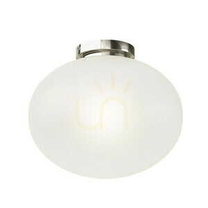 Plafond Open Design Highlights Palla 40 vit opal krom 400 mm E27 small 0