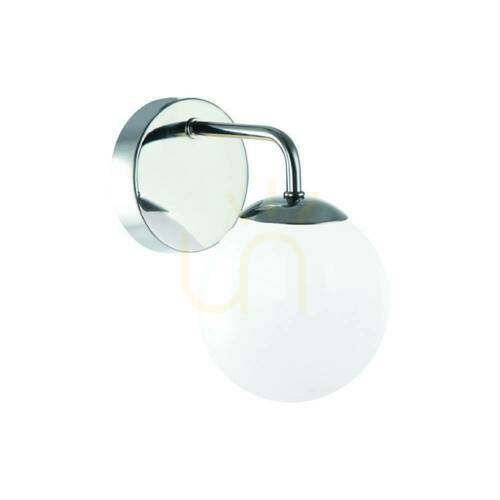 Kontrollera Vägglampa Bao Open Design Highlights vit krom IP44 G9 18 cm