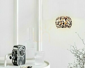 Vägglampa Carera Guld Open Design Highlights Metall G9 31 cm small 1