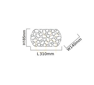Vägglampa Carera Guld Open Design Highlights Metall G9 31 cm small 2