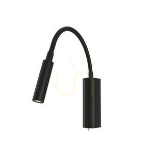 Vägglampa Nuto svart LED 3000K 3W Open Design Highlights small 0