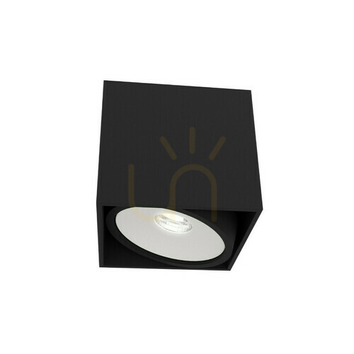 Kontrollera Taklampa Cardi Open Design Highlights vit matt svart GU10 aluminium 8W IP20