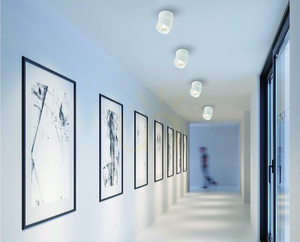 Taklampa Open Design Highlights Mone vit LED 7W 3000K aluminium 80 mm small 2
