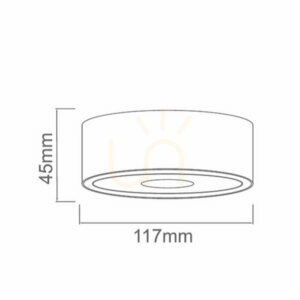 Taklampa Open Design Highlights Neo Slim LED 10W Vit/Svart 3000K IP20 small 3