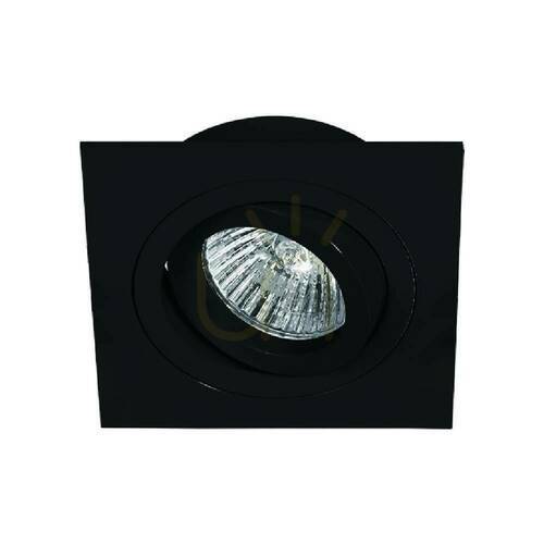 Kontrollera Inbyggd armatur Fasto svart matt GU10 95 mm Open Design Highlights