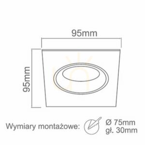 Inbyggd takarmatur Osta Nero svart matt GU10 95 mm aluminium Open Design Highlights small 1