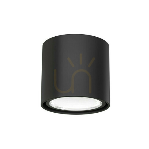 Kontrollera Taklampa Open Design Highlights Neo matt svart aluminium ES111 16W IP20 130 mm