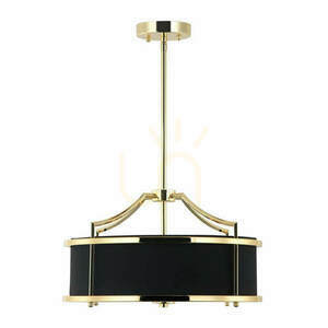 Pendellampa Stanza vit/guld 3-ljus metall glas tyg Open Design Highlights small 0