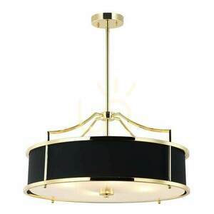 Hängande lampa Open Design Highlights Stanza vit svart guld 4-ljus E27 550 mm small 2