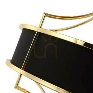 Hänglampa Stesso Open Design Highlights svart/guld metall 4-ljus E27 small 4