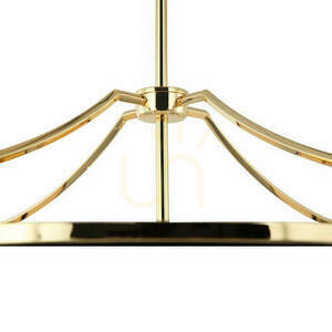 Hänglampa Stesso Open Design Highlights svart/guld metall 4-ljus E27 small 8