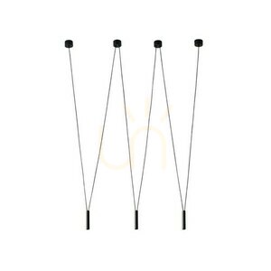 Taklampa Viva III svart aluminium G9 3 ljuspunkter Open Design Highlights small 0