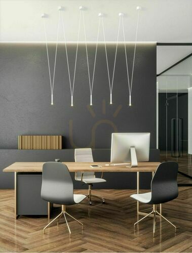 Kontrollera Hängande lampa Viva V Nero svart 5 ljuspunkter aluminium G9