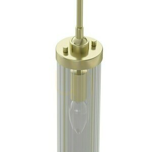 Pendellampa Fiatto Open Design Highlights Transparent Satin Gold E14 1 ljuspunkt small 3