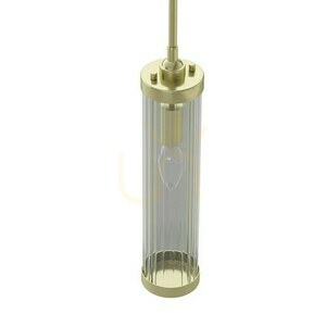Pendellampa Fiatto Open Design Highlights Transparent Satin Gold E14 1 ljuspunkt small 4