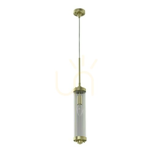 Kontrollera Pendellampa Fiatto Open Design Highlights Transparent Satin Gold E14 1 ljuspunkt