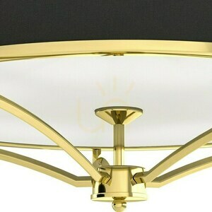 Plafond Stesso Open Design Highlights Vit Matt Guld Svart 6-Ljus E27 789 mm small 3