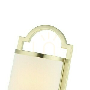 Vägglampa Libero Open Design Highlights vit grädde satin guld 2 ljuskällor E14 small 3