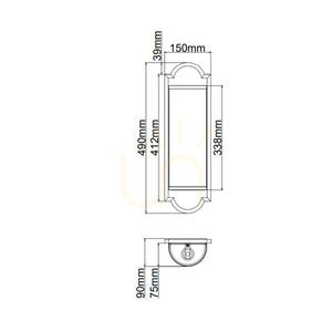 Vägglampa Libero Open Design Highlights vit grädde satin guld 2 ljuskällor E14 small 4