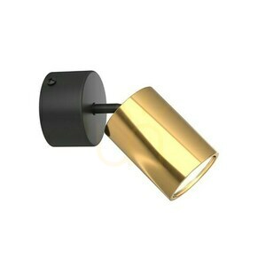 Taklampa Kika Mobile Nero/Gold Open Design Highlights GU10 svart guld aluminium IP20 small 1