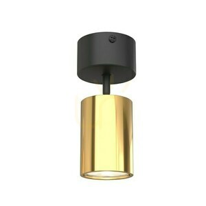 Taklampa Kika Mobile Nero/Gold Open Design Highlights GU10 svart guld aluminium IP20 small 2
