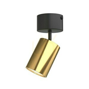 Taklampa Kika Mobile Nero/Gold Open Design Highlights GU10 svart guld aluminium IP20 small 0