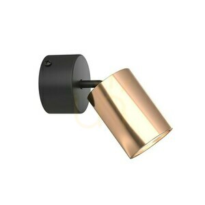 Taklampa Kika Open Design Highlights svart roséguld GU10 aluminium ip20 small 1