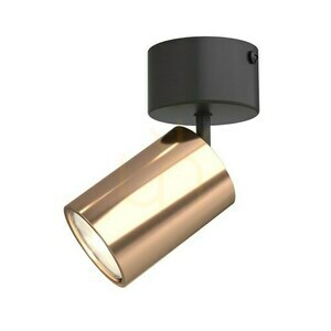 Taklampa Kika Open Design Highlights svart roséguld GU10 aluminium ip20 small 0