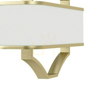 Pendellampa Gerdo Ovale vit grädde satin gold 6 ljuspunkter 800 mm Open Design Highlights small 3