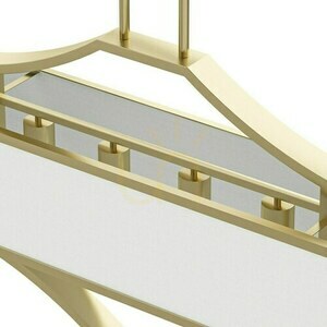 Pendellampa Gerdo Ovale vit grädde satin gold 6 ljuspunkter 800 mm Open Design Highlights small 5
